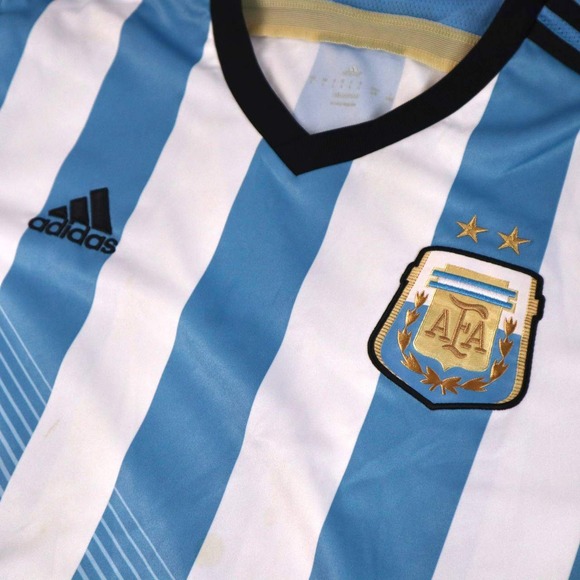 adidas Other - Adidas Argentina Home Jersey Blue White Striped Mens Large L 2014 World Cup